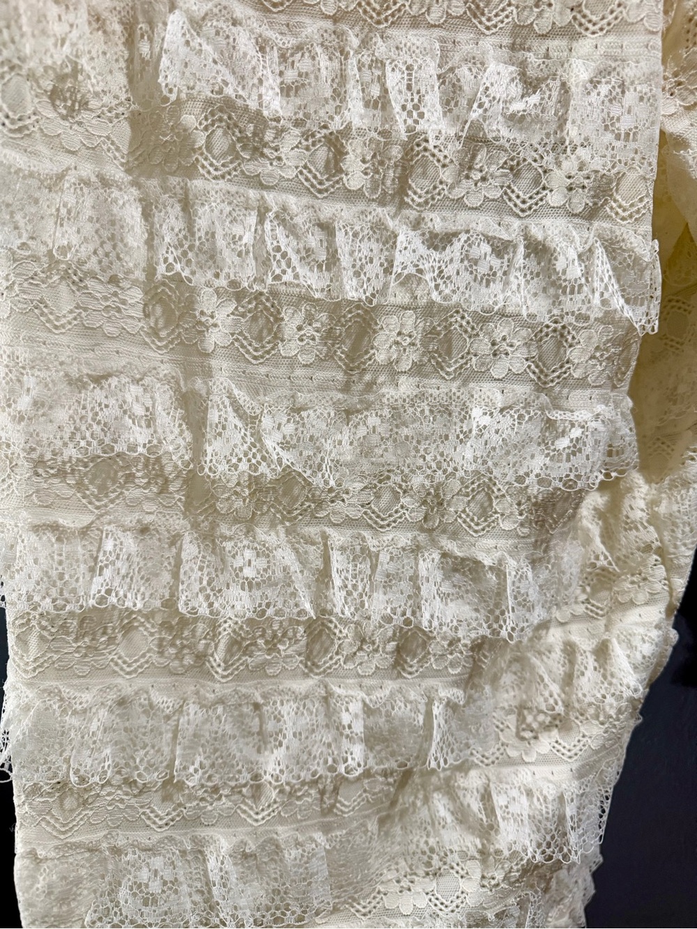POL Cream Ruffle Wide-Leg Pants - Picture 2 of 5